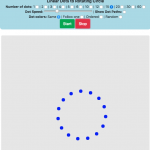 Interactive Dot Illusion (Individual Linear Motion Yields Circular Motion)