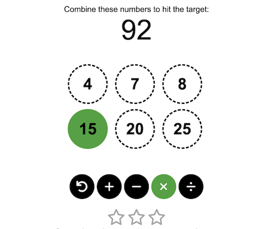 image of Digits NYT game from engaging data